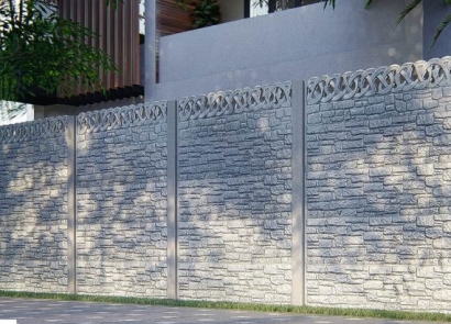 Tường bê tông khối